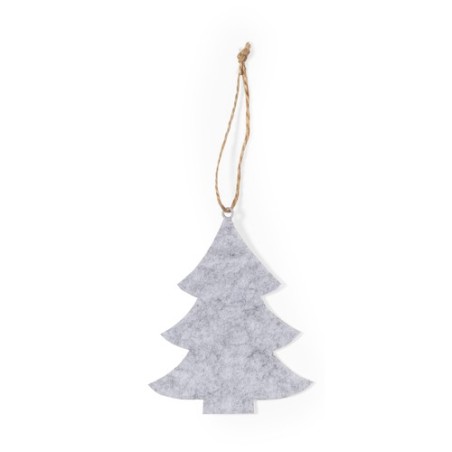 Set Ornement Noël Personnalisé Unique Chandun pas cher Matières : feutrine Couleurs : gris objet promotionnel éco-responsable