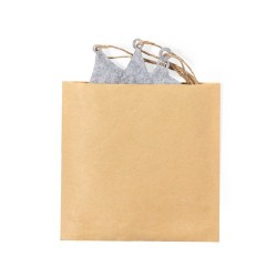 Set Ornement Noël Personnalisé Unique Chandun pas cher Matières : feutrine Couleurs : gris cadeau collaborateur premium