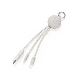 Câble de Charge Éco-responsable et Pratique Personnalisé pas cher - Dumof Matières : ABS Couleurs : naturel