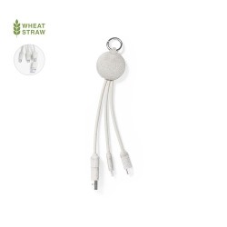 Câble de Charge Éco-responsable et Pratique Personnalisé pas cher - Dumof Matières : ABS Couleurs : naturel 2