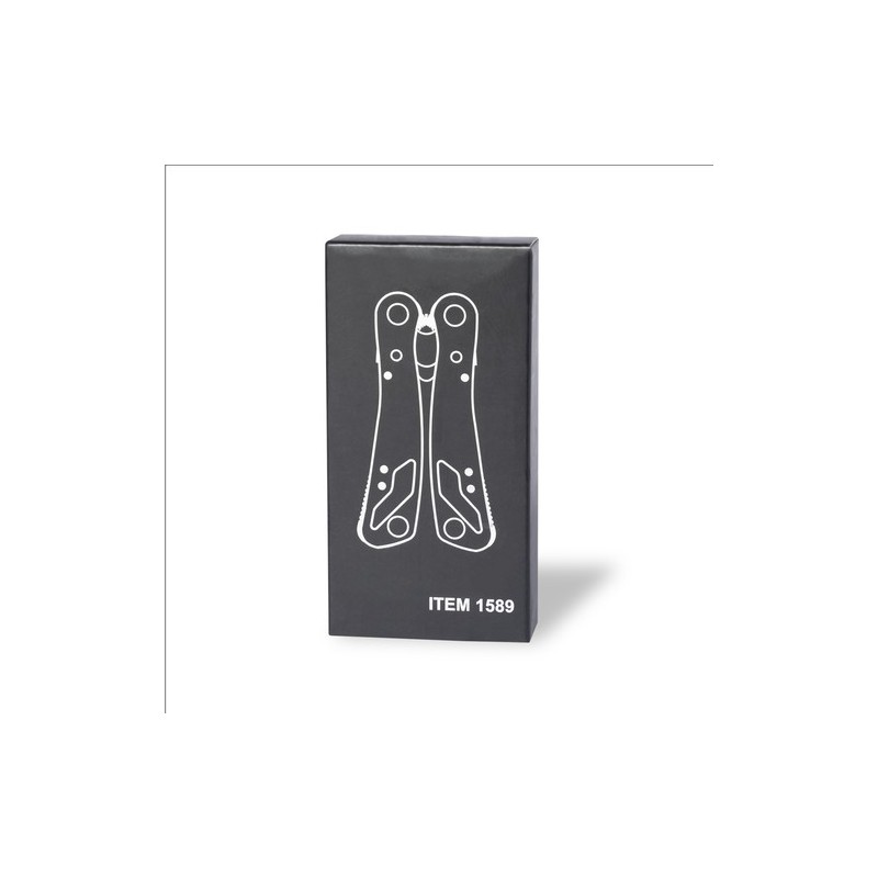 Outil Multifonction Pratique Personnalisé Dailfot Matières : acier inoxydable Couleurs : noir objet promotionnel éco-responsable