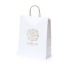 Sac Éco-responsable et Pratique de Shopping Personnalisé en Papier Recyclé Taurel Matières : papier recyclé Couleurs : blanc cad