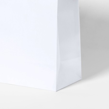 Sac Éco-responsable et Pratique de Shopping Personnalisé en Papier Recyclé Taurel Matières : papier recyclé Couleurs : blanc imp