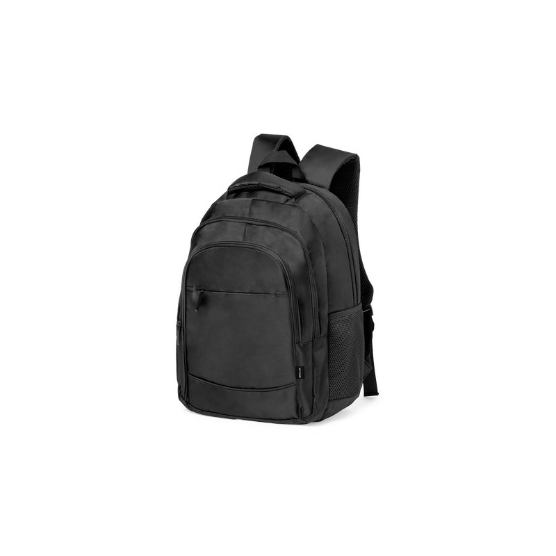 Sac à Dos Éco-responsable Confortable Personnalisé - Luffin Couleurs : noir Matières : nylon recyclé cadeau client original