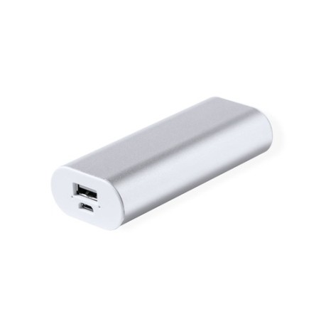Batterie Externe Personnalisée Power Bank Hylin Matières : aluminium Couleurs : argenté cadeau entreprise pas cher