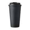 Gobelet double paroi isotherme personnalisable 475 ml - TUESDAY Matières : polypropylène (PP) Couleurs : noir marquage laser ult