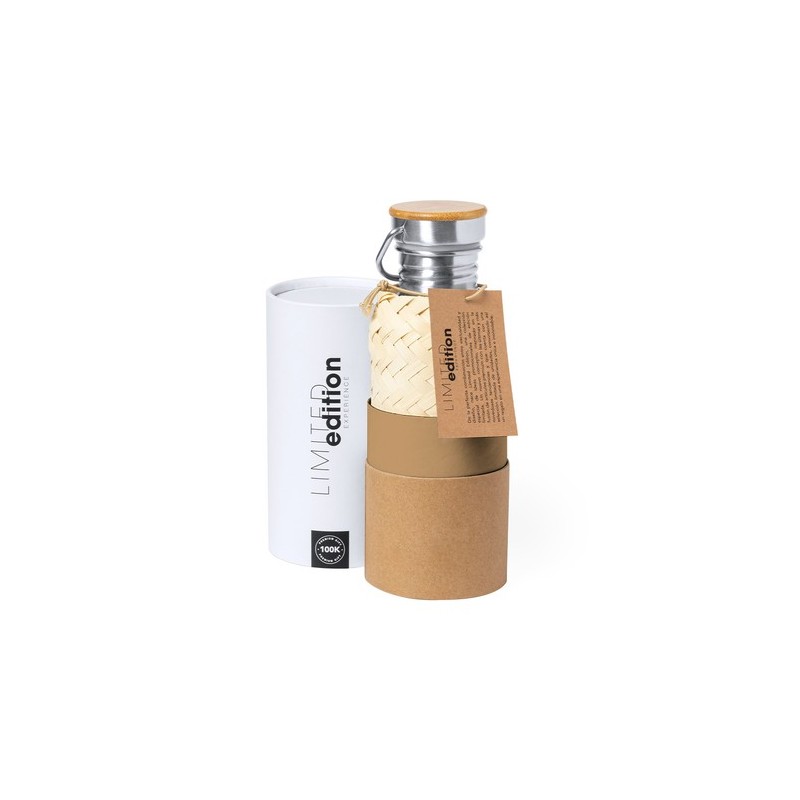 Gourde Éco-Design Personnalisée Unique Ninvux Matières : bambou personnalisable avec votre logo