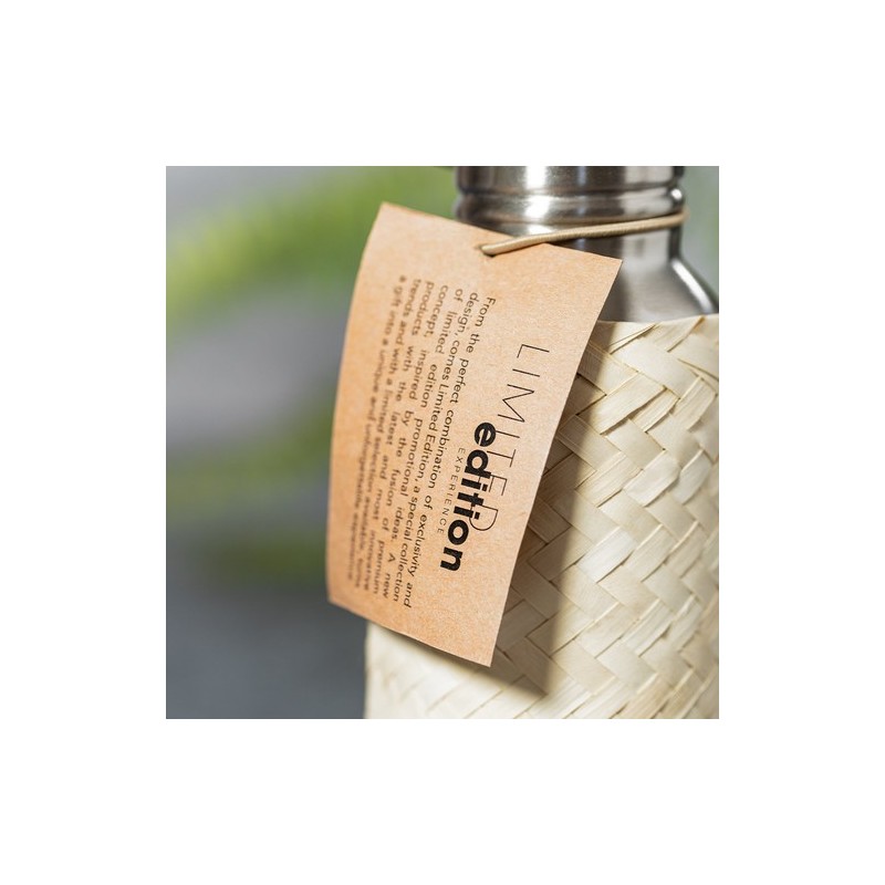 Gourde Éco-Design Personnalisée Unique Ninvux Matières : bambou objet promotionnel éco-responsable