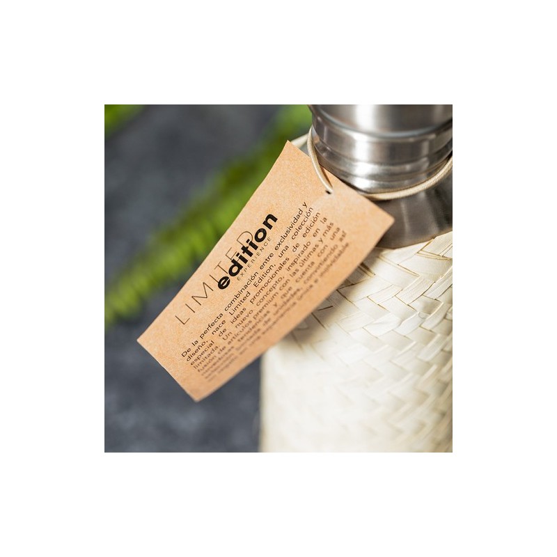 Gourde Éco-Design Personnalisée Unique Ninvux Matières : bambou cadeau collaborateur premium