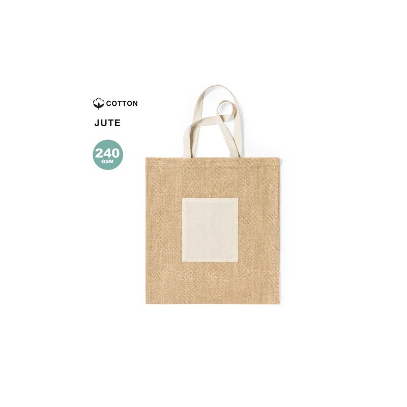 Sac Éco-responsable et Résistant Personnalisé de Shopping - Flobux Matières : coton Couleurs : naturel personnalisable avec votr