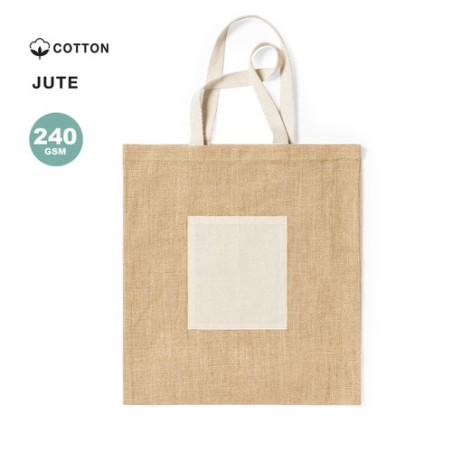 Sac Éco-responsable et Résistant Personnalisé de Shopping - Flobux Matières : coton Couleurs : naturel personnalisable avec votr