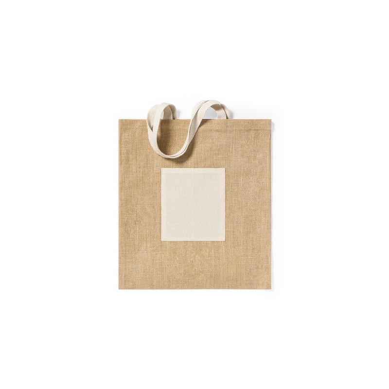Sac Éco-responsable et Résistant Personnalisé de Shopping - Flobux Matières : coton Couleurs : naturel cadeau entreprise pas che