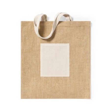 Sac Éco-responsable et Résistant Personnalisé de Shopping - Flobux Matières : coton Couleurs : naturel cadeau entreprise pas che