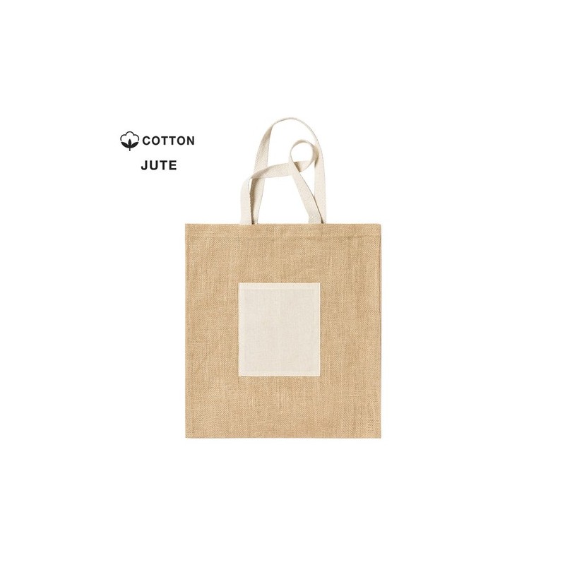 Sac Éco-responsable et Résistant Personnalisé de Shopping - Flobux Matières : coton Couleurs : naturel goodies publicitaire évén
