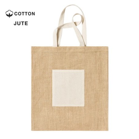 Sac Éco-responsable et Résistant Personnalisé de Shopping - Flobux Matières : coton Couleurs : naturel goodies publicitaire évén