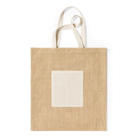 Sac Éco-responsable et Résistant Personnalisé de Shopping - Flobux Matières : coton Couleurs : naturel impression haute définiti
