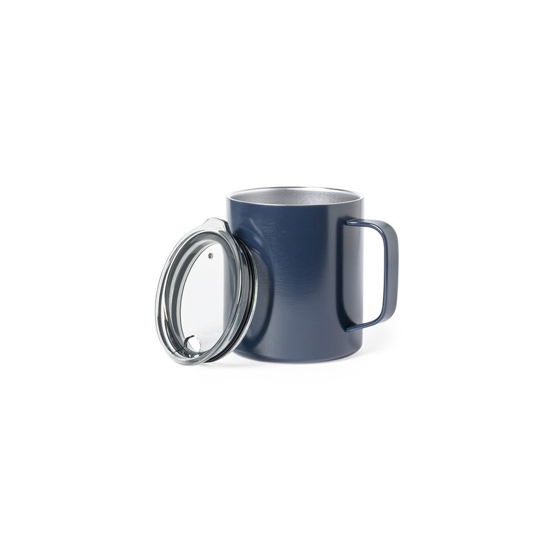 Mug isotherme personnalisé thermique Hanna Matières : acier inoxydable Couleurs : bleu marine cadeau collaborateur premium