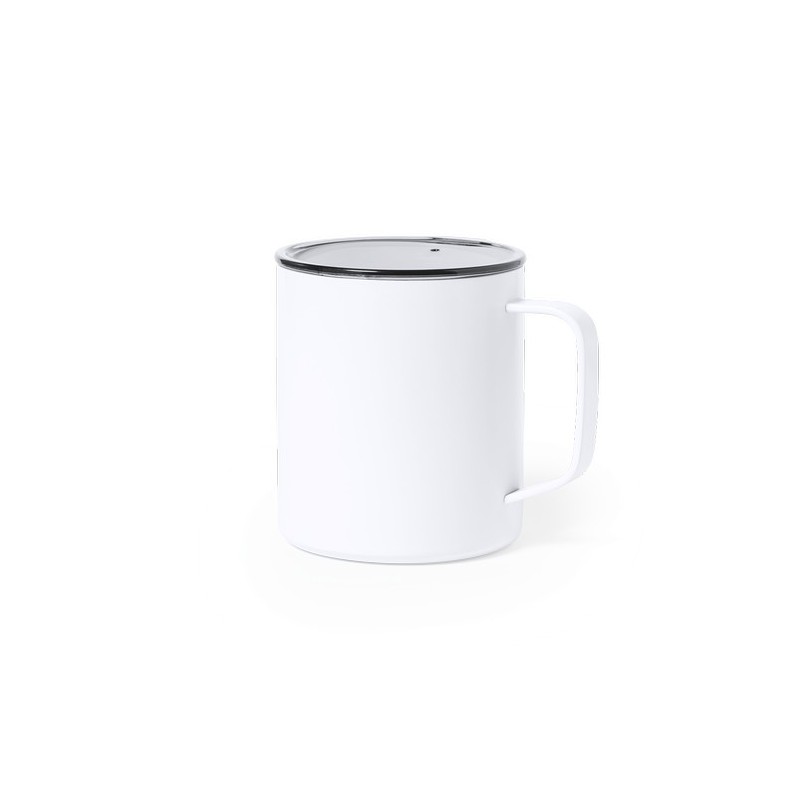 Mug isotherme personnalisé thermique Hanna Matières : acier inoxydable Couleurs : bleu marine objet promotionnel éco-responsable