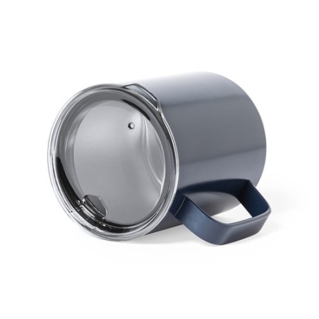 Mug isotherme personnalisé thermique Hanna Matières : acier inoxydable Couleurs : blanc personnalisation rapide en France