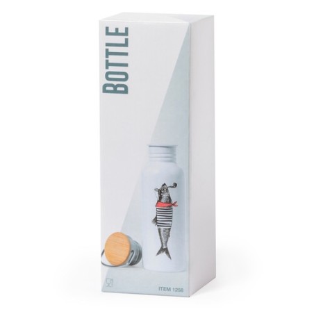 Gourde Éco-responsable Personnalisée Sublimation Crafor Matières : acier inoxydable Couleurs : blanc personnalisable avec votre 