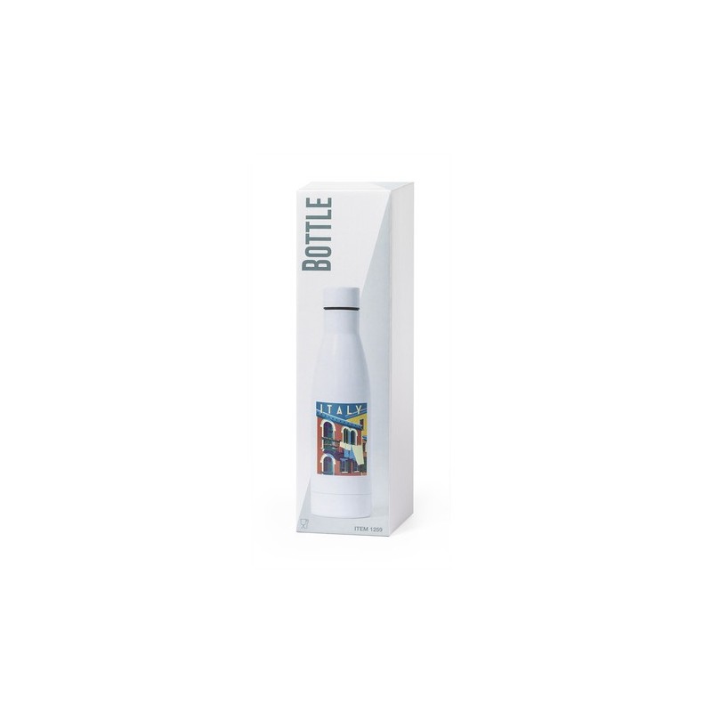Gourde Éco-responsable Personnalisée Sublimation Crafor Matières : acier inoxydable Couleurs : blanc cadeau entreprise pas cher