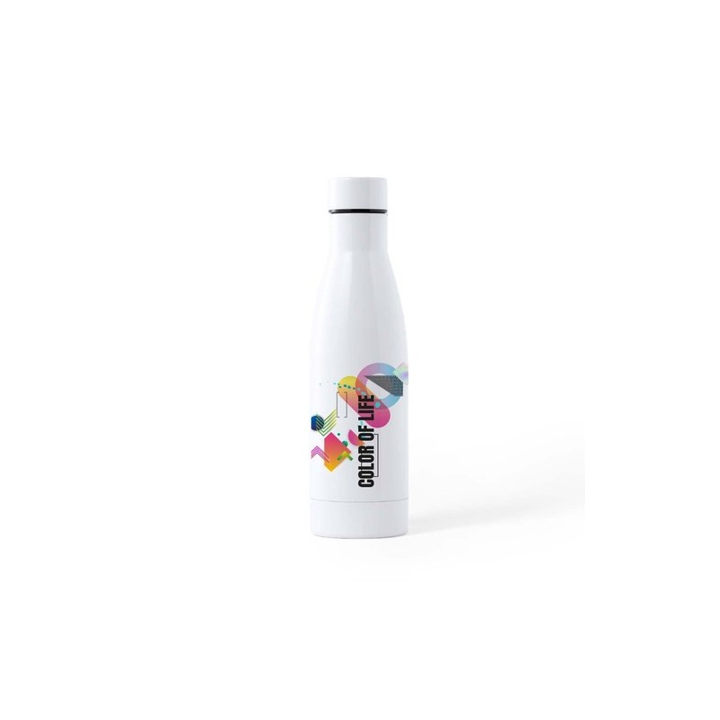 Gourde Éco-responsable Personnalisée Sublimation Crafor Matières : acier inoxydable Couleurs : blanc impression haute définition