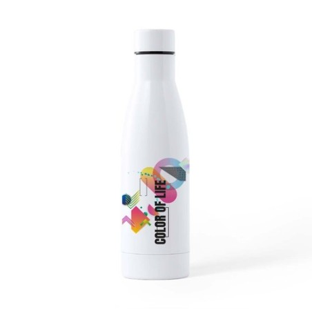 Gourde Éco-responsable Personnalisée Sublimation Crafor Matières : acier inoxydable Couleurs : blanc impression haute définition