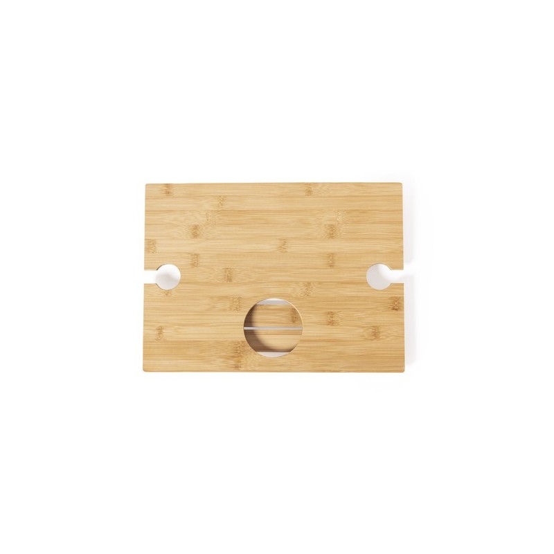 Table Pliante Éco-responsable Personnalisée pour Camping - Zarbok Matières : bambou personnalisable avec votre logo