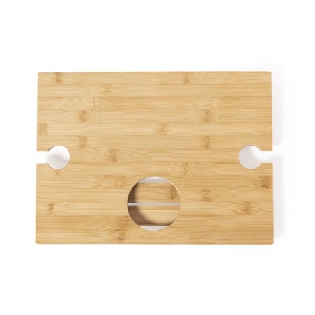 Table Pliante Éco-responsable Personnalisée pour Camping - Zarbok Matières : bambou personnalisable avec votre logo