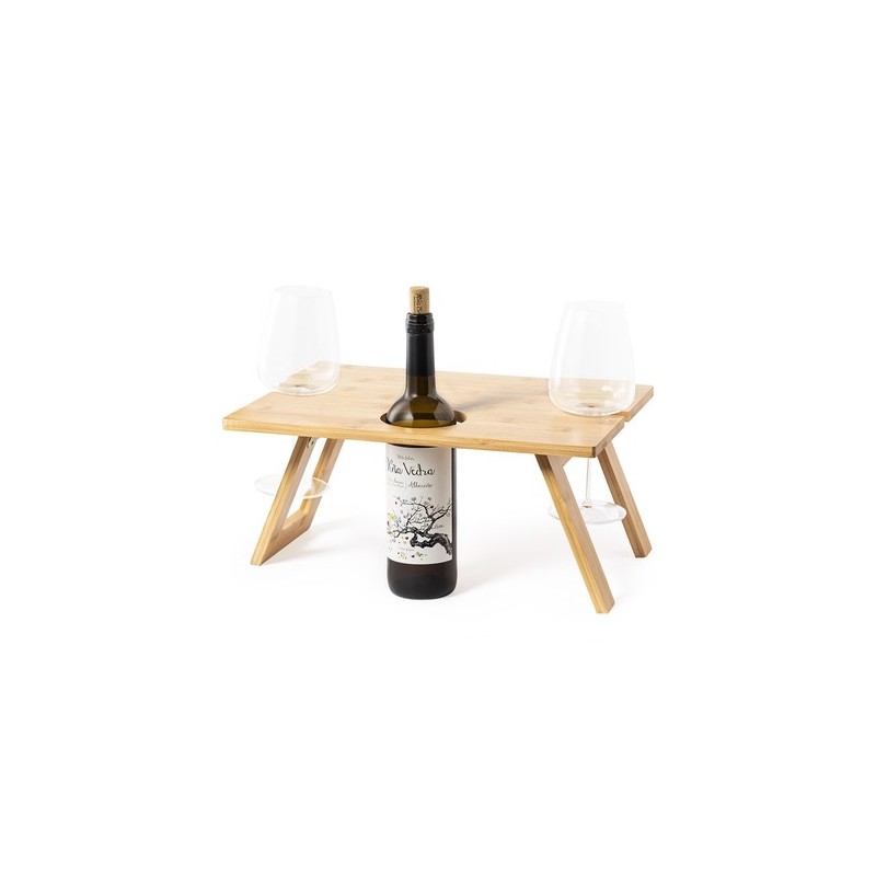 Table Pliante Éco-responsable Personnalisée pour Camping - Zarbok Matières : bambou cadeau entreprise pas cher
