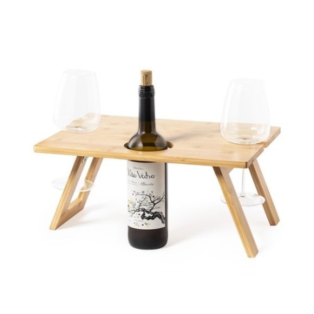 Table Pliante Éco-responsable Personnalisée pour Camping - Zarbok Matières : bambou cadeau entreprise pas cher