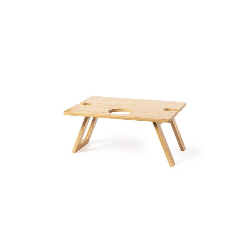Table Pliante Éco-responsable Personnalisée pour Camping - Zarbok Matières : bambou impression haute définition