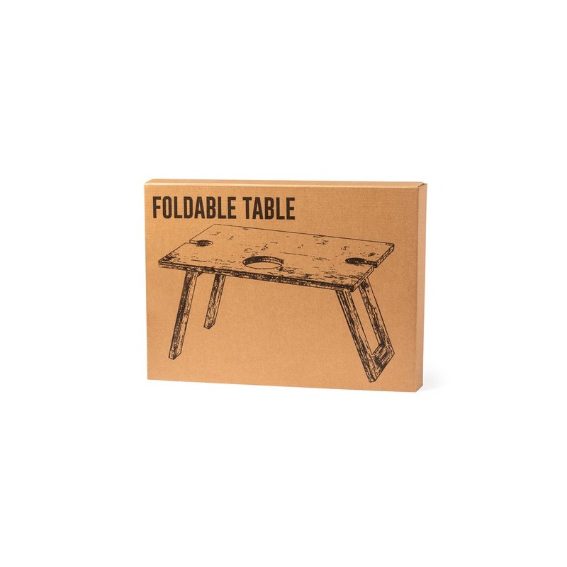 Table Pliante Éco-responsable Personnalisée pour Camping - Zarbok Matières : bambou livraison express 24h 48h