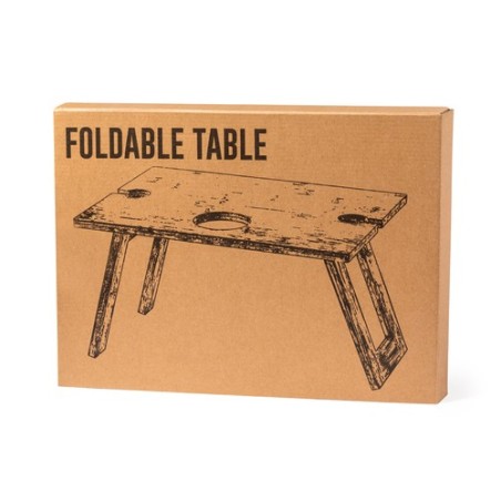 Table Pliante Éco-responsable Personnalisée pour Camping - Zarbok Matières : bambou livraison express 24h 48h