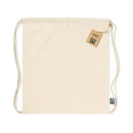 Sac à Dos Éco-responsable Personnalisé 100% Coton Fairtrade Sanfer Matières : coton Couleurs : naturel