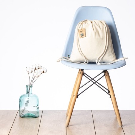 Sac à Dos Éco-responsable Personnalisé 100% Coton Fairtrade Sanfer Matières : coton Couleurs : naturel impression haute définiti