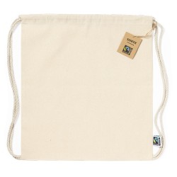 Sac à Dos Éco-responsable Personnalisé 100% Coton Fairtrade Sanfer Matières : coton Couleurs : naturel marquage laser ultra préc