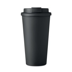 Gobelet double paroi isotherme personnalisable 475 ml - TUESDAY Matières : polypropylène (PP) Couleurs : noir personnalisation r