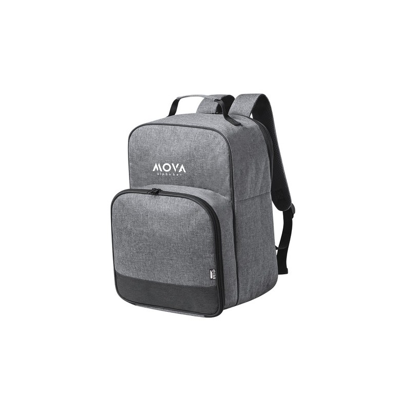Sac à Dos Glacière Personnalisé Éco-responsable pour Pique-nique - Kazor Matières : PEVA Couleurs : gris cadeau entreprise pas c