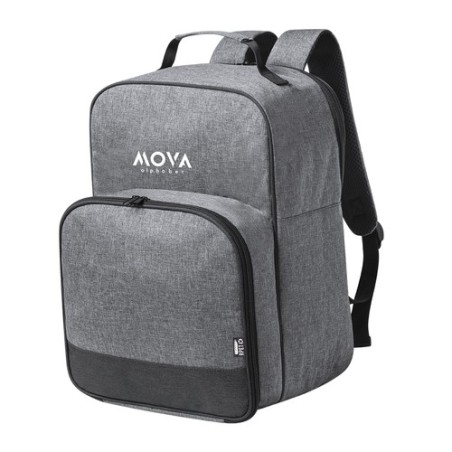 Sac à Dos Glacière Personnalisé Éco-responsable pour Pique-nique - Kazor Matières : PEVA Couleurs : gris cadeau entreprise pas c