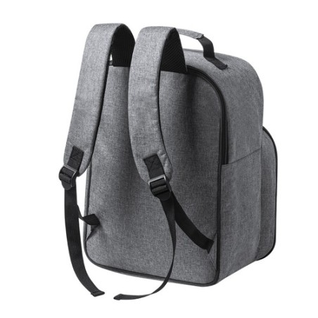 Sac à Dos Glacière Personnalisé Éco-responsable pour Pique-nique - Kazor Matières : PEVA Couleurs : gris goodies publicitaire év