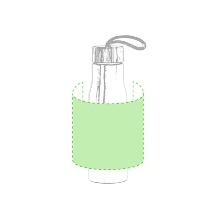 Gourde Éco-responsable et Personnalisable Dropun Matières : bambou Couleurs : argenté livraison express 24h 48h
