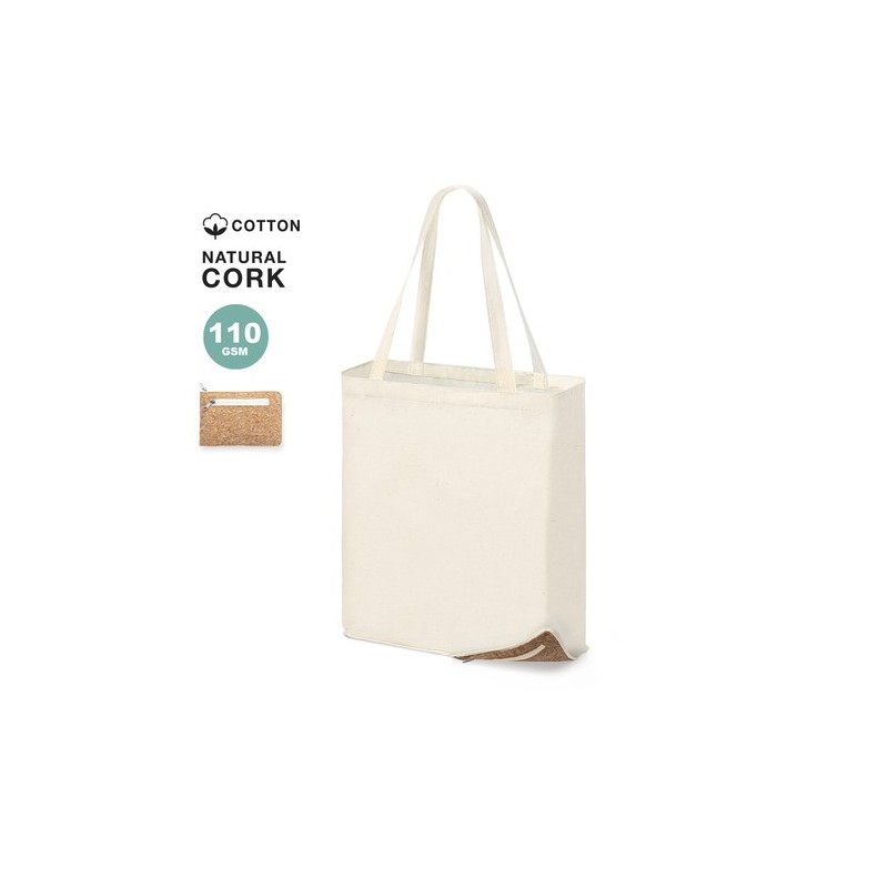 Sac Pliable Personnalisé Idéal pour le Shopping - Charel Matières : liège Couleurs : naturel personnalisable avec votre logo