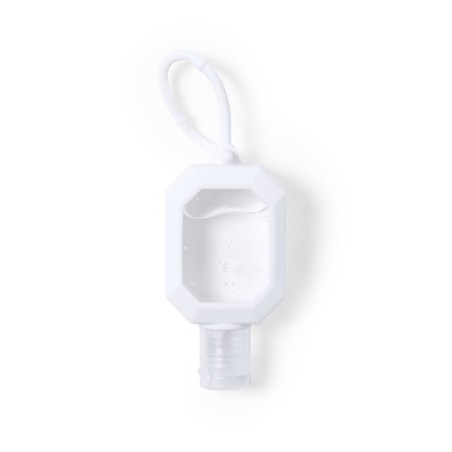 Gel Hydroalcoolique Personnalisé Sécurité Bien-Être Flaix Matières : silicone Couleurs : blanc