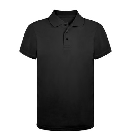 Polo Publicitaire Personnalisé en Textile - Tecnic Ratlam Matières : polyester Taille textile : XL Couleurs : noir