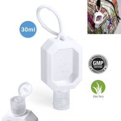 Gel Hydroalcoolique Personnalisé Sécurité Bien-Être Flaix Matières : silicone Couleurs : blanc 2