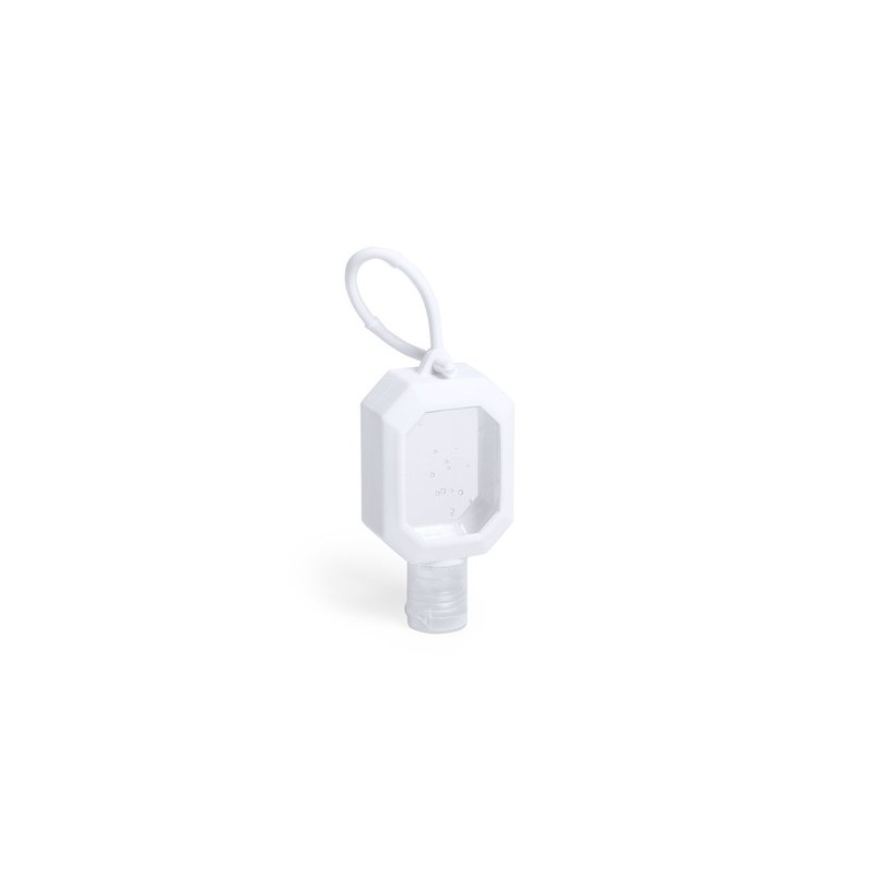Gel Hydroalcoolique Personnalisé Sécurité Bien-Être Flaix Matières : silicone Couleurs : blanc cadeau entreprise pas cher