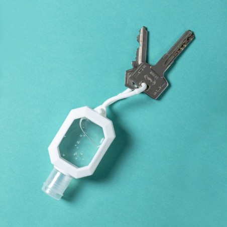 Gel Hydroalcoolique Personnalisé Sécurité Bien-Être Flaix Matières : silicone Couleurs : blanc personnalisation rapide en France