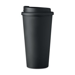 Gobelet double paroi isotherme personnalisable 475 ml - TUESDAY Matières : polypropylène (PP) Couleurs : noir objet publicitaire
