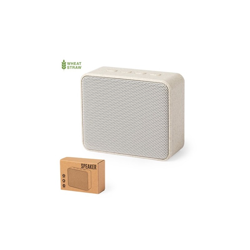 Haut-Parleur Éco-responsable et Personnalisé Performant Pas Cher - Dadil Matières : ABS Couleurs : naturel personnalisable avec 